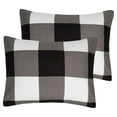thumbnail image 2 of 8 Piece Buffalo Plaid Check Bed in a Bag Comforter and Sheet Set Black/White King, 2 of 6