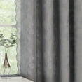 thumbnail image 6 of Bazaahm Grey Blackout Curtains & Elegant Rose Floral Lace Sheer Curtains for Bedroom Farmhouse Double Layer Grommet Drapes, 52"W x 84"L x 4, 6 of 6
