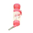 thumbnail image 2 of Shulemin 80ML/125ML Hamster Water Bottle Steel Ball Design Non-drip Plastic Small Animal Auto Dispenser Pet Supplies,Pink, 2 of 8