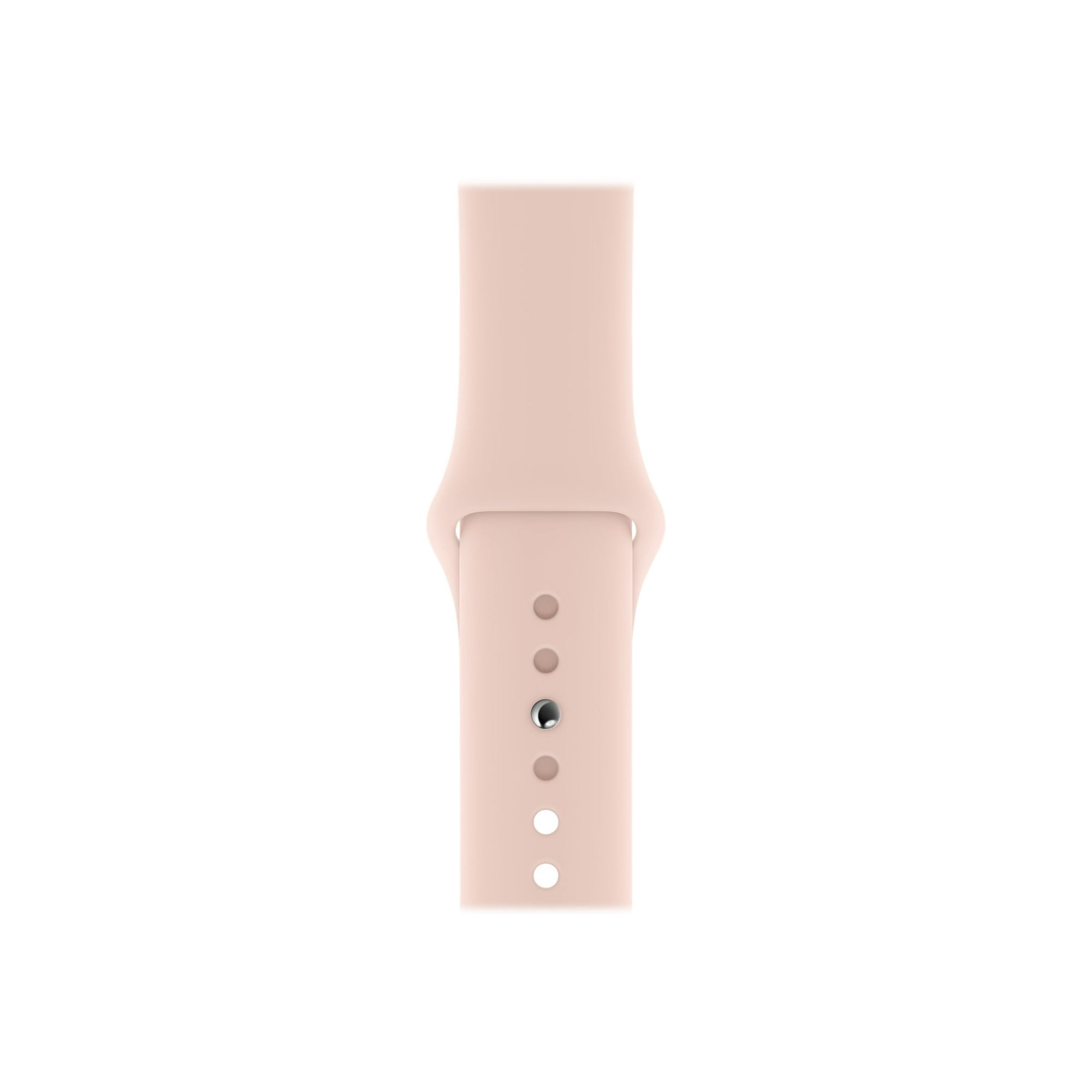 Apple Watch Series 5 GPS Cellular 40 mm gold aluminum smart watch with sport band fluoroelastomer pink sand band size S M L 32 GB Wi Fi Bluetooth 4G 1.09 oz Walmart