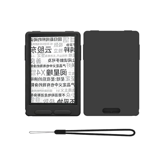 HYRACPO Soft Silicone Protective Case Cover for XTEINK X3 eBook Reader, Shockproof Anti-Scratch Lightweight E-Reader Shell-Black
