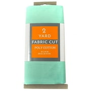 Shason Textile Craft Quilting Poly Cotton 2 Yards Precut Fabric, Aqua