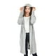 thumbnail image 4 of Cardigan largo con capucha Roman Fashion /Juvenil, 0877 (Gris) gris M, 4 of 5