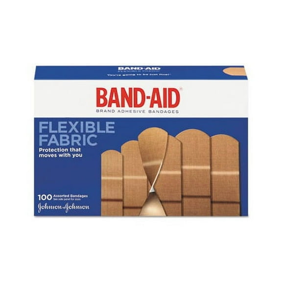 Flexible Fabric Adhesive Bandages Assorted, 100/Box