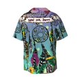 thumbnail image 6 of Daiia Beautiful Dreamcatcher Men's Linen Shirts Short Sleeve Casual Shirts Button Down Shirt for Men Beach Summer Wedding Shirt-XX-Large, 6 of 6