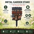 thumbnail image 3 of 4th of July Decoration Metal Yard Stake, 12" Outdoor Garden Decor Rustproof Metal Ornament for Patio Front Porch Flag Memorial Day Veterans Day Holiday Decorations, 3 of 8