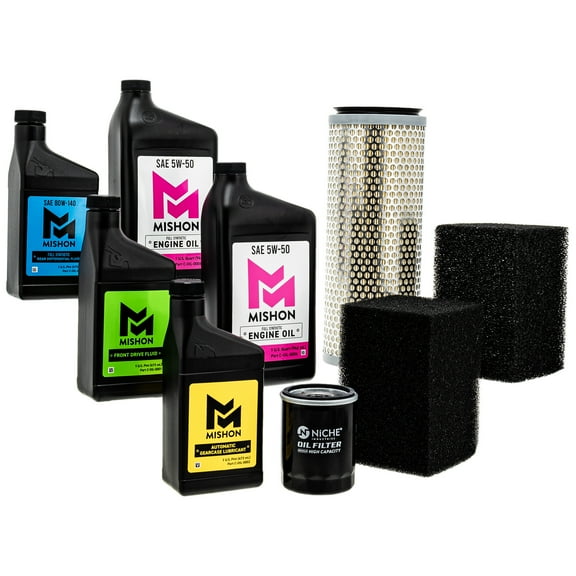 Mishon Full Service Oil Change Kit for Polaris Ranger 700 6x6 UTV 2008 MK1012845