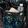 thumbnail image 6 of Alien Foldable Car Trash Bin with Lid, Leak-Proof, Hanging Storage Bag - Car Garbage Can, Car Trash Bin for, 6 of 6