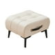 thumbnail image 1 of Reposapiés otomano Taburete decorativo elegante Reposapiés Reposapiés de gamuza para blanco, 1 of 9