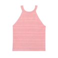 thumbnail image 3 of Lullu Toddler Girls Cotton Lightweight Halter Tank Tops Breathable Sleeveless Shirts, Pink, 3 of 3