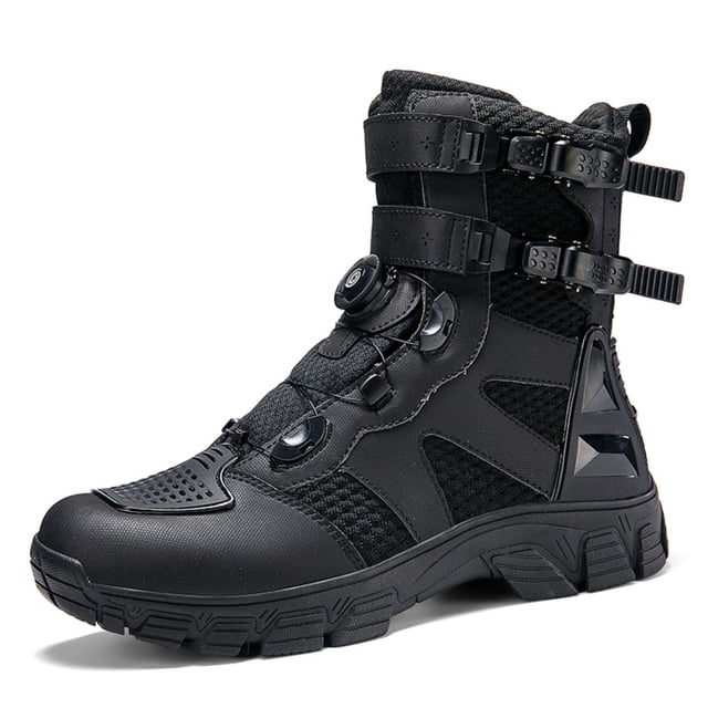 Botas de moto y zapatos de moto para todas las estaciones para hombre y mujer.,Negro,44