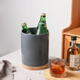 thumbnail image 5 of SWEEJAR Ceramic Kitchen Canisters, Porcelain Food Canisters Set, Countertop Container with Airthight Seal Bamboo Lid,Set of 3,Gray, 5 of 6
