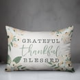 thumbnail image 3 of Creative Products Grateful Thankful & Blessed Fall Floral 14x20 Spun Poly Pillow, 3 of 3
