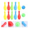 thumbnail image 1 of BEADCEST Small Bowling Set For Toddlers Bowling Toy Set Assorted Color Educational Intelligence Development 1 Set, 1 of 6