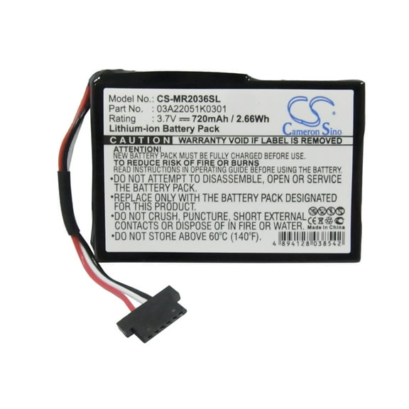 720mAh Magellan 03A22051K0301 Battery for RoadMate 2036-MU RoadMate 2036 RoadMate 2035