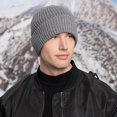 thumbnail image 5 of Gorro de Invierno de Punto Negro para Hombre YONGSHENG, 5 of 5