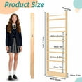 thumbnail image 2 of Petoto 6 Tier Behind The Door Bookshelf, Wooden Bookcase Rack Wall Book Shelf Organizer for Study Living Room Bedroom Playroom, 2 of 9