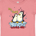 thumbnail image 4 of Inktastic My Aunt Loves Me Penguin Boys or Girls Baby T-Shirt, 4 of 5