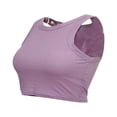 thumbnail image 4 of PENGXIANG Femmes Solide Couleur Réservoir Tout-Match Slim Élégant Sans Manches Crop Top, 4 of 5