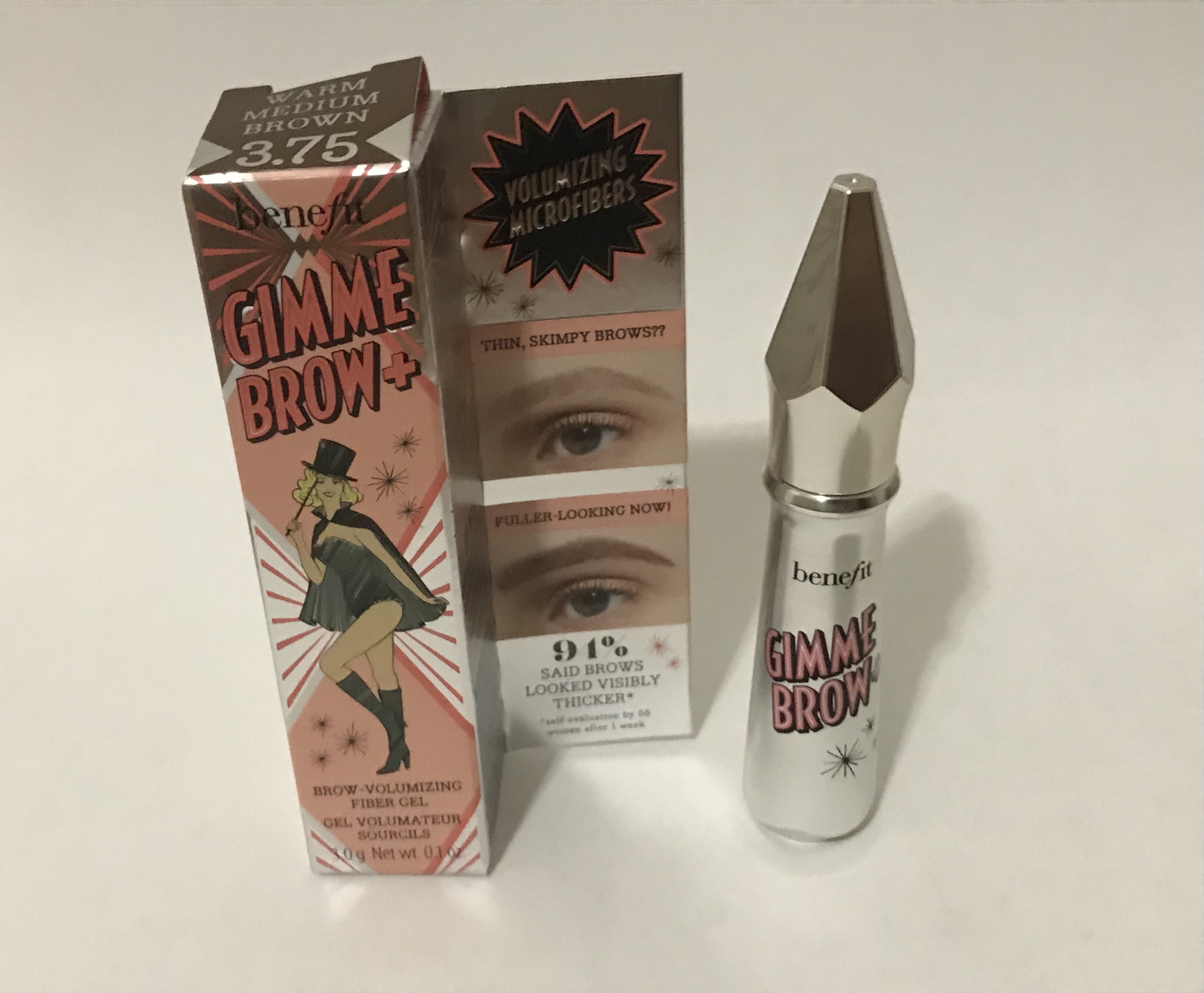 Benefit gimme brow+ volumizing eyebrow gel Shade # 3.75