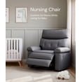 thumbnail image 5 of Towallmark Oversized Extra Wide Manual Recliner Chair, Big and Tall 400 Lbs Reclining Chair with Foldable Armrests, Effortless Reclining System for Relaxation, Grey, 5 of 6