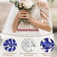 thumbnail image 3 of Uxcell 2 Paquete Aplique de Cristal de Rhinestone, Parche de Rhinestone para Planchar, Aplique de Costura de Cristal para Cinturón de Novia, Vestido de Boda, Zapatos, Bolsas, Azul Zafiro, 3 of 7