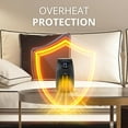 thumbnail image 6 of Aiwa Outlet Plug-in Electric Space Heater, Mini Heater with Adjustable Temperature Control, Black, 6 of 7