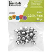 Essentials By Leisure Arts Arts Jingle Bells 9mm Silver 18pc