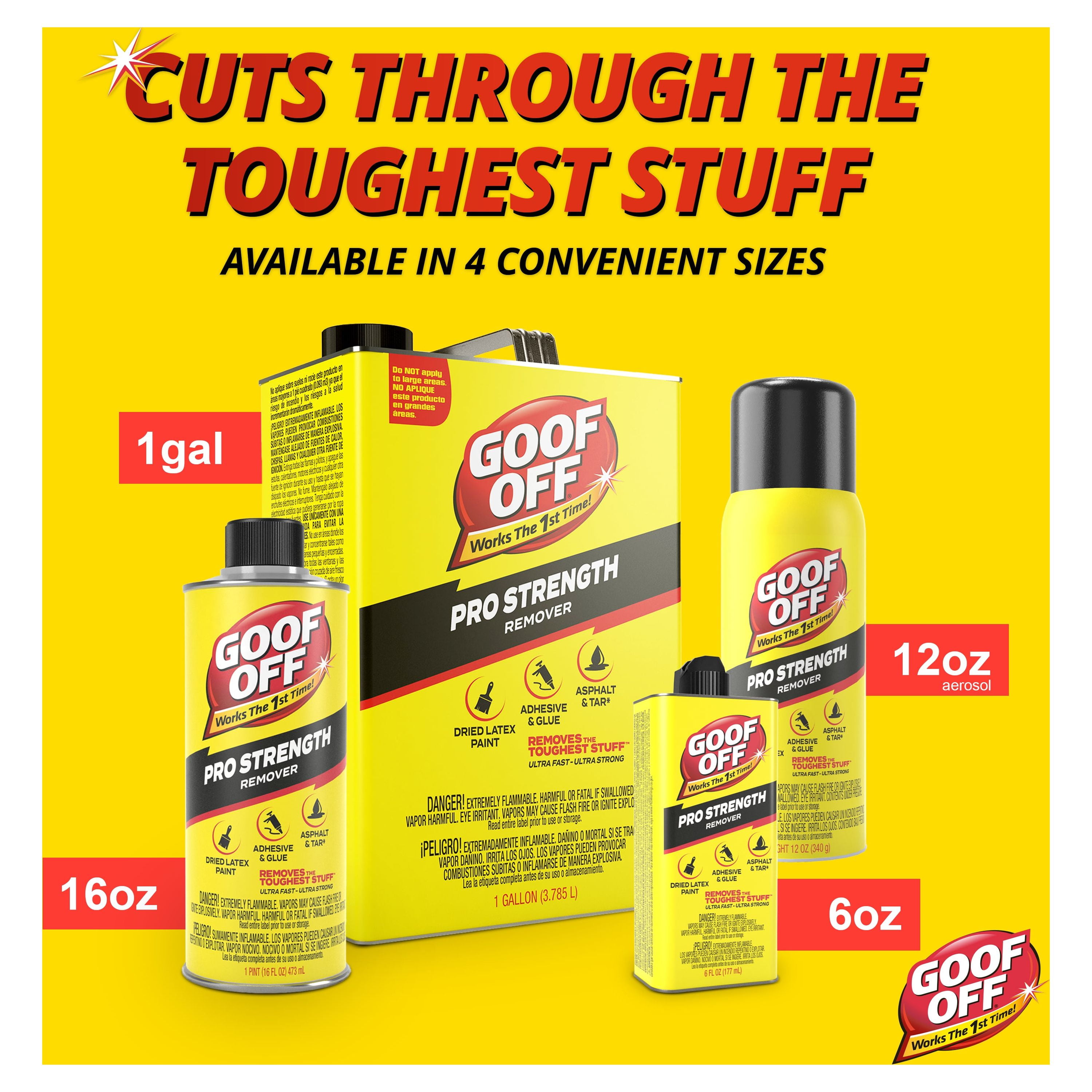 Goof Off 16 fl. oz. Professional Strength Latex Paint and Adhesive Remover  at Tractor Supply Co.