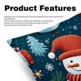 thumbnail image 2 of Snowman Stylish Velvet Throw Pillow Covers Inserts Set of 2 for Bed & Chair - Unique Patterns, 16x16, 18x18, & 20x20 Inches for Any Occasion!, 2 of 6