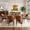 Brown, variant on IZXGS Modern Dining Chairs Set of 2, PU Leather Kitchen Chairs with Sturdy Steel Legs, Easy to Clean Assemble for Dining Rooms and Small Spaces,Gray