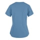 thumbnail image 3 of Monos de color sólido con cuello en V para mujer, camisetas de uniforme de trabajo de manga corta con estampado de posicionamiento parcial Pompotops  hkajfhjk472371, 3 of 6