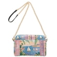 thumbnail image 2 of FORMRS Women Crossbody Purse with Chain Strap Vegan Leather Shoulder Handbag, Pink Seaside Boat, 2 of 7