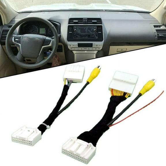 For Toyota Camera Adapter Cable Reversing Detection Line Rear Camera Cable