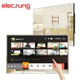 thumbnail image 1 of Elecsung 27 inches Smart Bathroom TV Mirror Full Touchscreen Android WiFi Television, 1 of 8