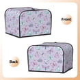 thumbnail image 3 of Haiem Purple Butterfly Print Toaster Covers 4 Slice Wide Slot,Bread Dust Cover & Fingerprint Protection,Bread Machine Cover,Appliance Covers, 3 of 7