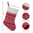 thumbnail image 3 of 18 inch Christmas Stockings, 3 Pcs Faux Fur Cuff Xmas Stockings Ornament, 3 of 9