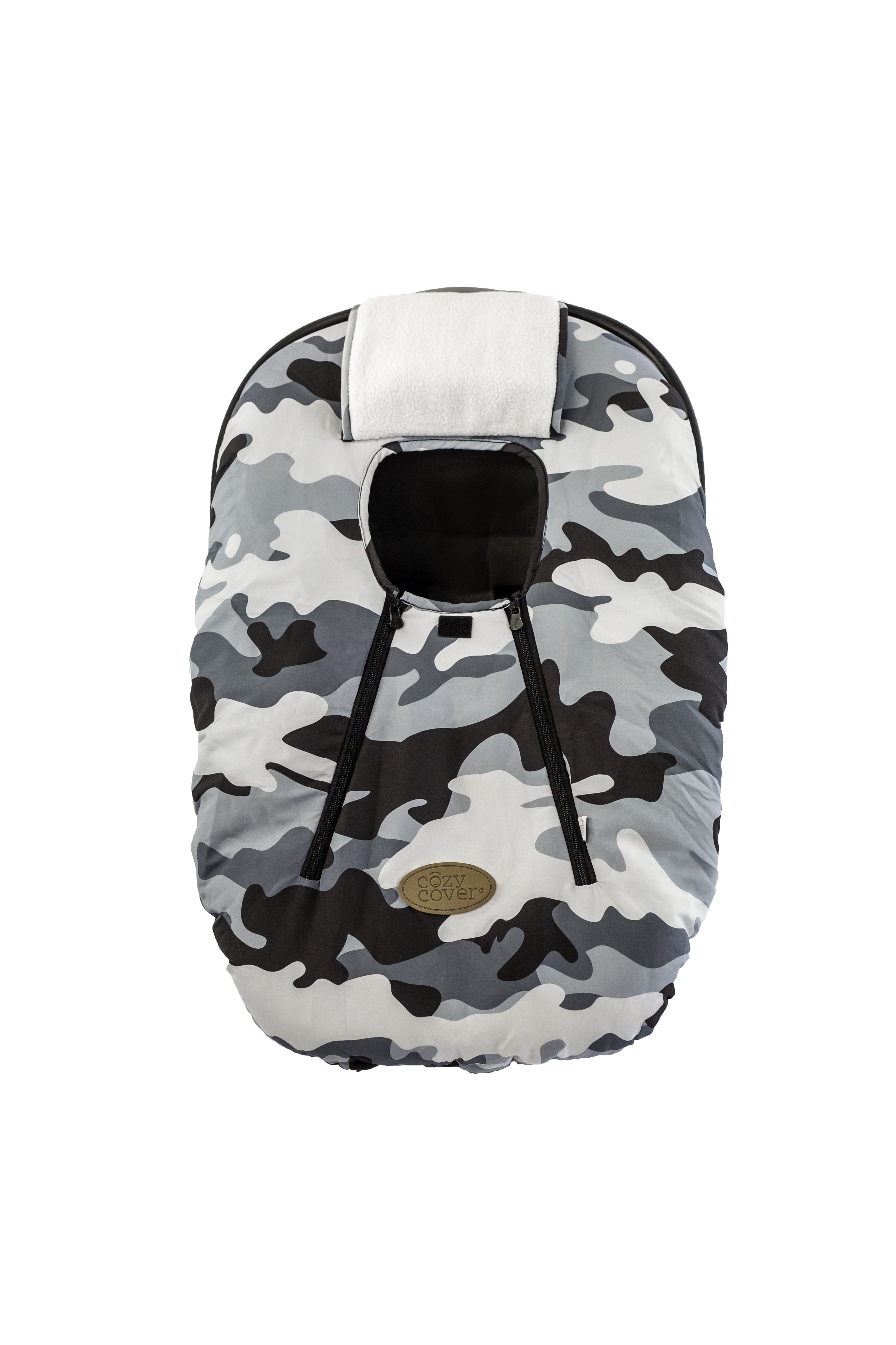 Cozy Cover Infant Car Seat Carrier Cover - Black and Gray Camo