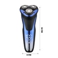 thumbnail image 5 of Afeitadora eléctrica recargable VGR V-306 Premium IPX7 totalmente impermeable de 3 cabezales para uso en seco y húmedo, con cabezal giratorio y recortador desplegable - Azul, 5 of 5