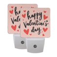 thumbnail image 7 of Happy Valentine Sign Red Hearts LED Night Light Sensor Lamp Plug-in Adjustable Brightness 2 Pack, 7 of 7