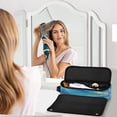 thumbnail image 6 of Hair Tool Organizer Bag with Heat Resistant Mat Removable Travel Storage Case for Hot Air Brushes Curling Irons Blue Vortex, 6 of 8