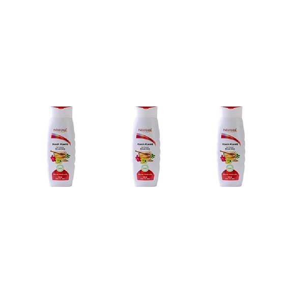Pack Of 3 - Patanjali Kesh Kanti Silk And Shine Shampoo - 200 Ml (6.76 Oz)