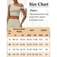 thumbnail image 7 of Aivtalk Womens Sports Bra Longline One Shoulder Workout Bralette Padded Wirefree Low Impact Support Built in Bra Butterluxe Asymmetrical Yoga Cropped Tank Tops Apricot M, 7 of 7