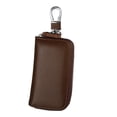 thumbnail image 2 of Llavero de cuero Hugo para Hombres y Mujeres Car Key Holder marrón, 2 of 7