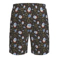 thumbnail image 6 of Kdxio Cosmic Pattern Mens Casual Shorts - Drawstring Summer Beach Sports Shorts for Men, 6 of 9
