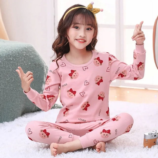 Pijamas para niños 2 4 5 6 7 8 9 10 11 12 13 14 años Conjunto de ropa de dormir de algodón Pijamas de Navidad Pijamas verdes para niños ropa