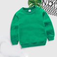 thumbnail image 2 of GERsome Crewneck Sweatshirt for Boys Girls Long Sleeve Solid Casual Pullover Soft Fleece Tops for Unisex Kids, 2 of 4