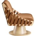 thumbnail image 4 of Meridian Furniture Millwin Cognac Vegan Leather Swivel Accent Chair, 4 of 8