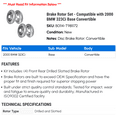thumbnail image 2 of Brake Rotor Set - Compatible with 2000 BMW 323Ci Base Convertible, 2 of 2