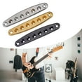 thumbnail image 2 of Guitar String Through Plate Mounting Ferrules Guitar Bridge String Thru Body Ferrule Bushing Plate for Bass Guitar, 2 of 8